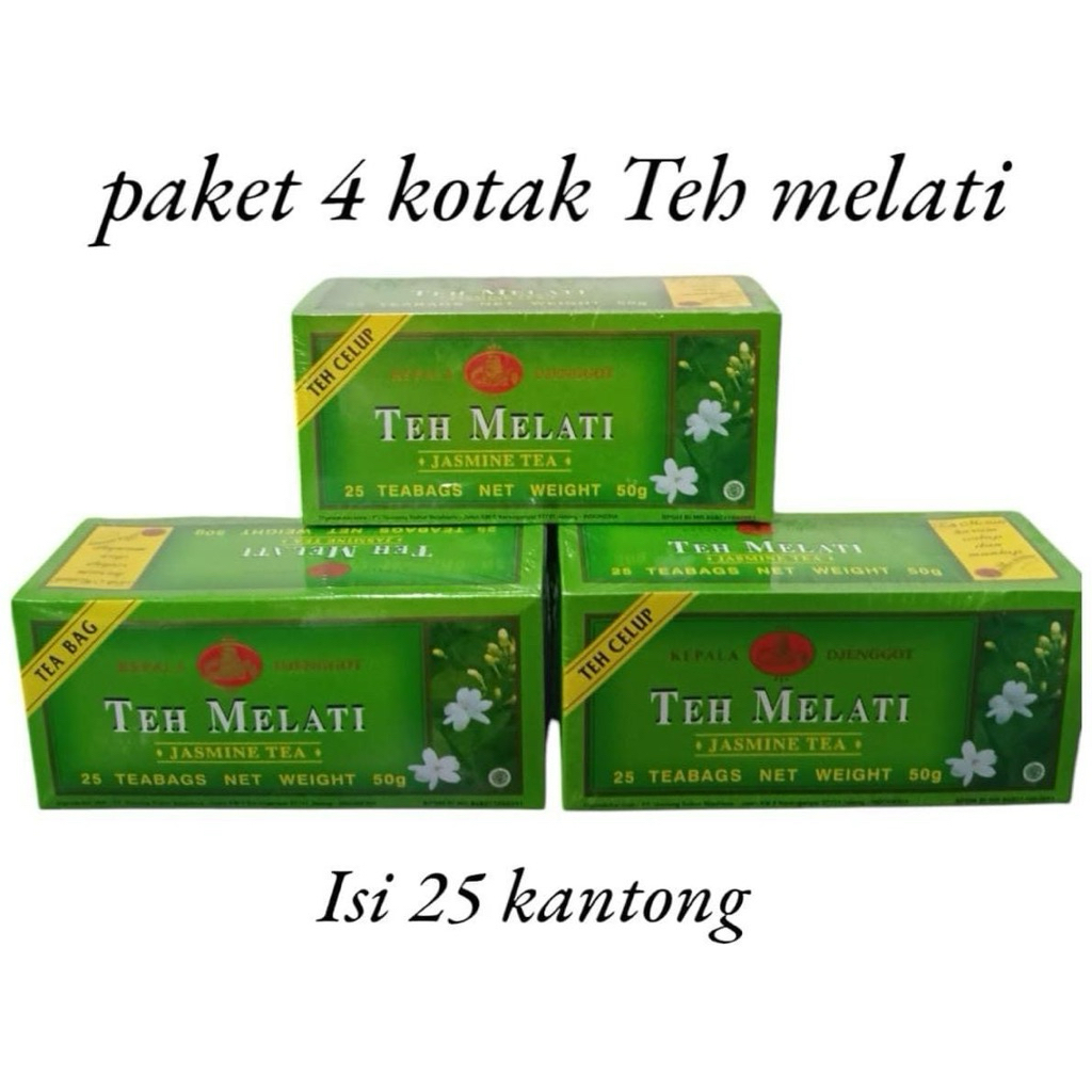 

[Paket 4 Kotak] Teh Celup Melati Cap Kepala Djenggot - Teh Celup Nikmat - Tea, Herbal, Air