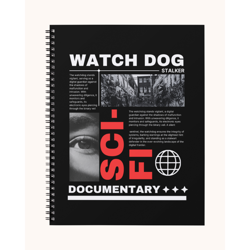 

Notebook Reflektif A5 Spiral – 50 Halaman Hitam Putih | HVS 80gsm & 100gsm – Watch Dog