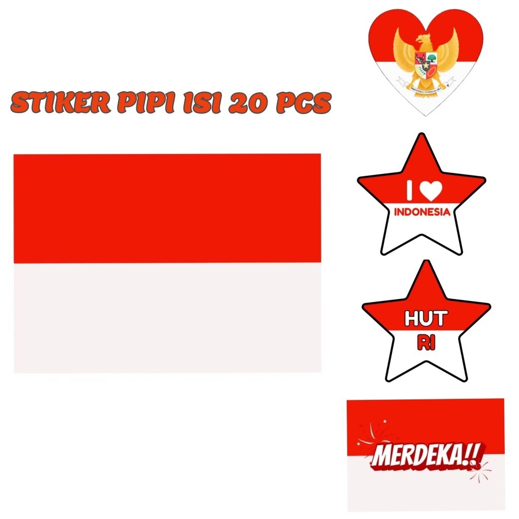 

20 PCS STIKER PIPI AGUSTUSAN