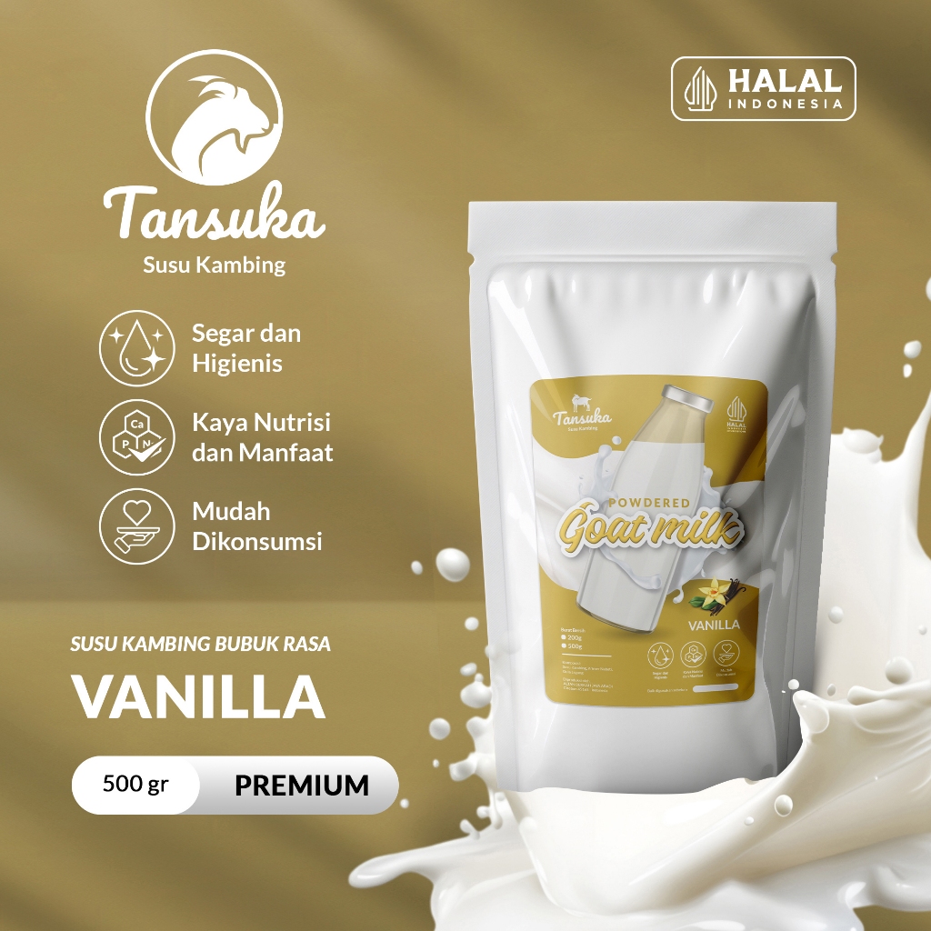 

Tansuka Susu Kambing Etawa Premium 500g Rasa Vanilla Kemasan Travel Pack
