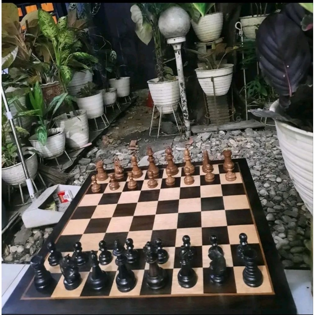 Papan Catur Kayu Senokeling Asli