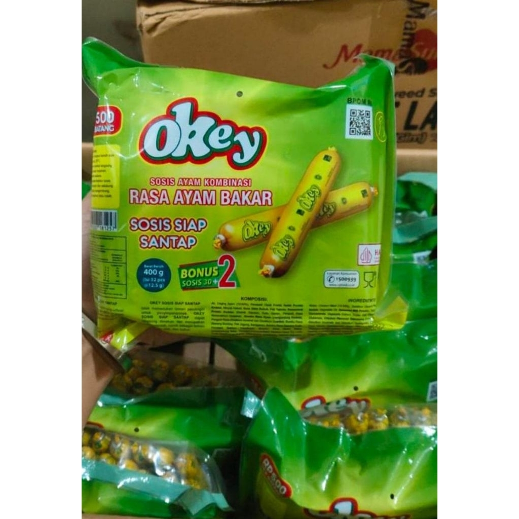 

Sosis ayam bakar isi 32pc sosis siap makan