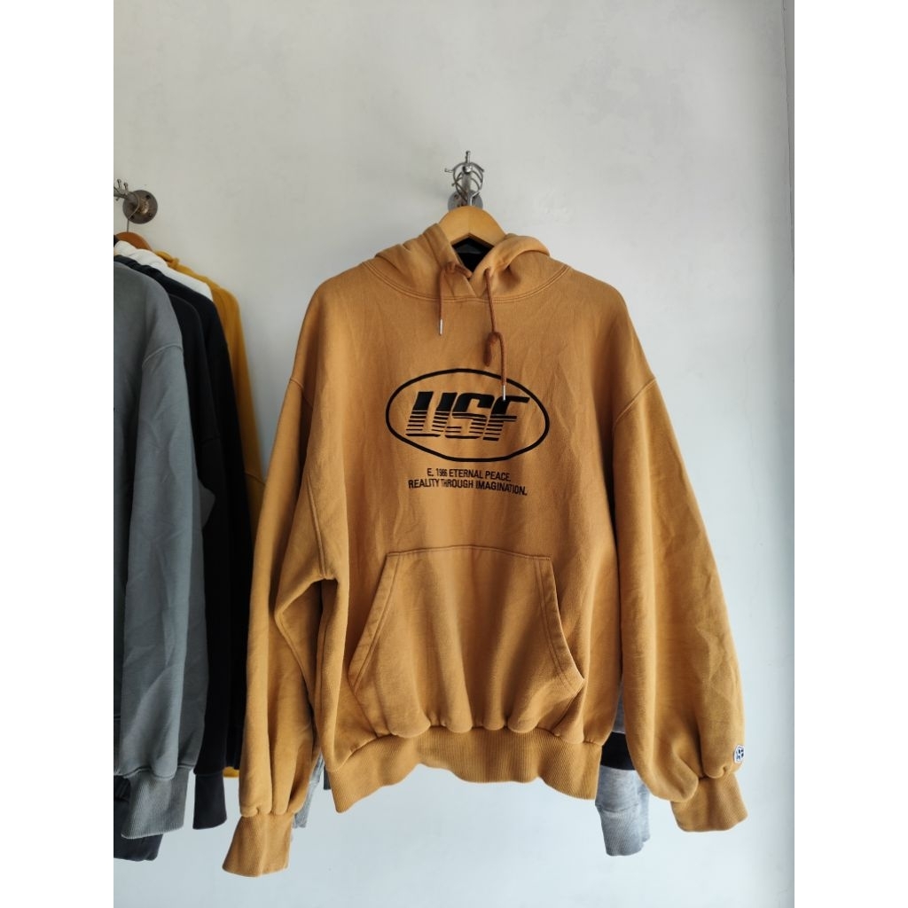 Hoodie oversize lengan balon USF