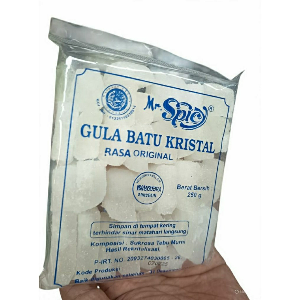 

Gula Batu Kristal Mr.spicy rasa original 250gr