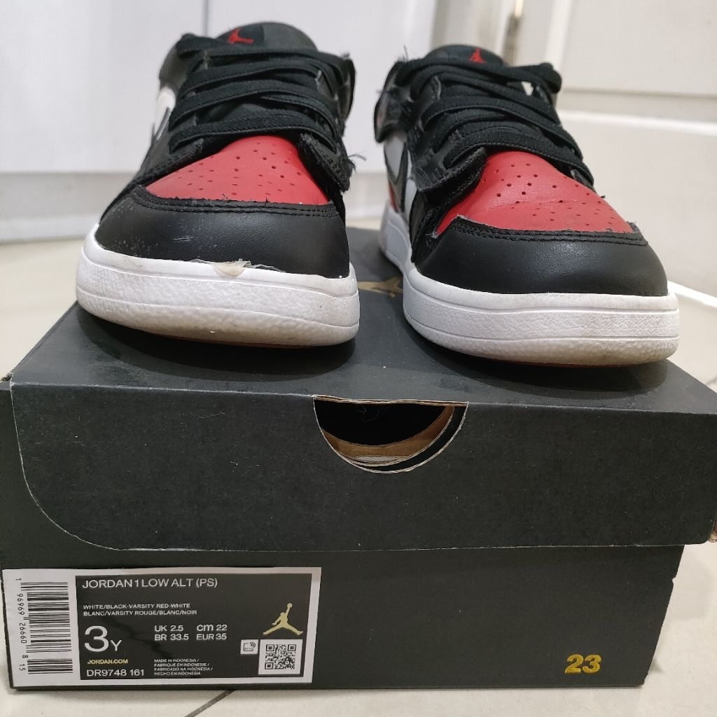 sepatu nike jordan 1 low kids size 35 ori preloved