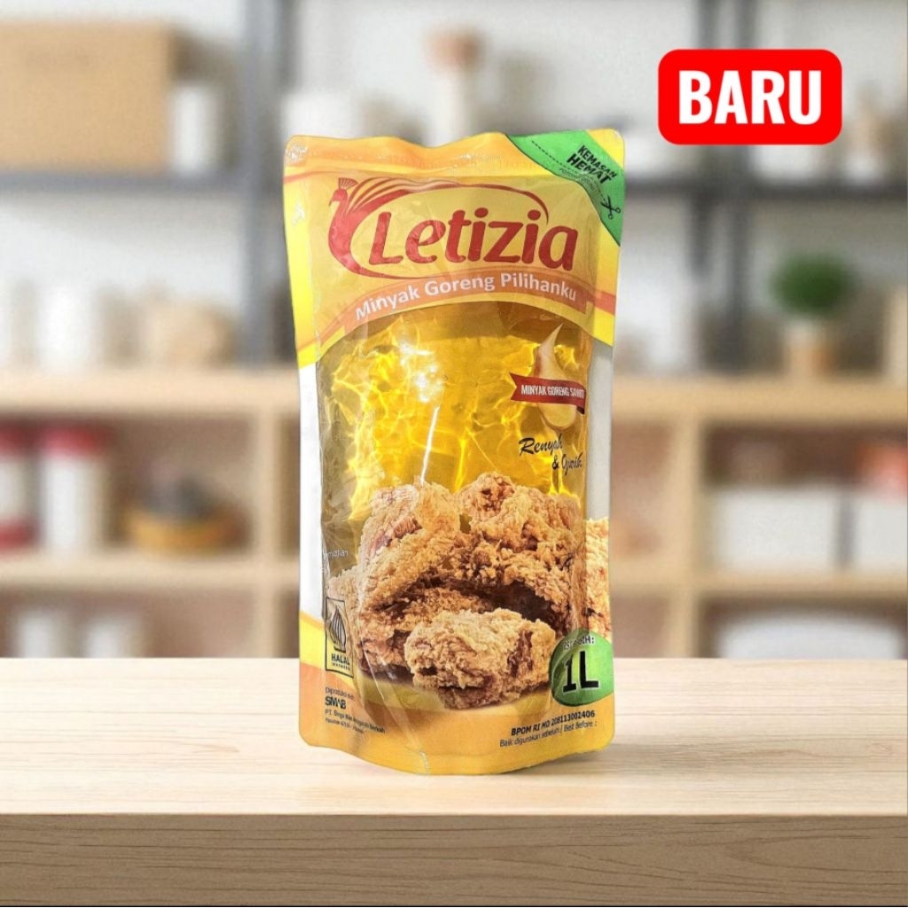 

Minyak Goreng Letizia 1 Liter Pouch / Minyak Goreng Murah / Minyak Goreng Hemat