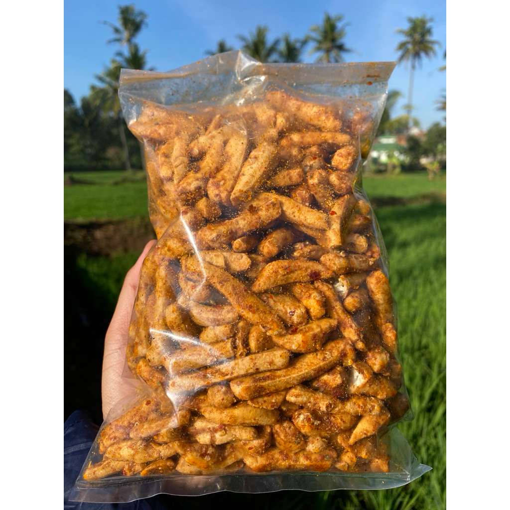 

Basreng Stik Kering Rasa Balado Pedas Dan Original 1Kg