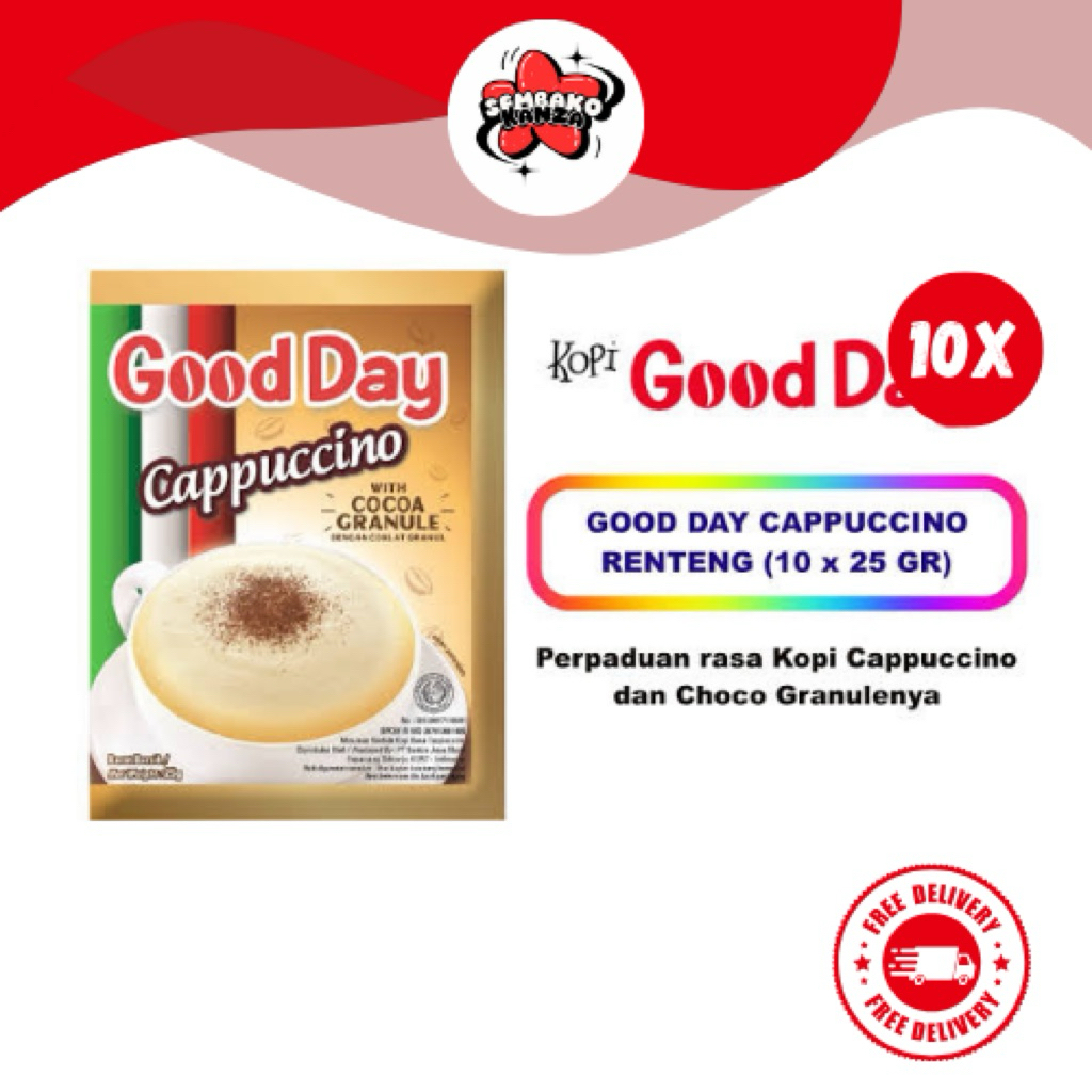 

Good Day Sachet Cappucino Isi 10 pcs | Kanza Groceries