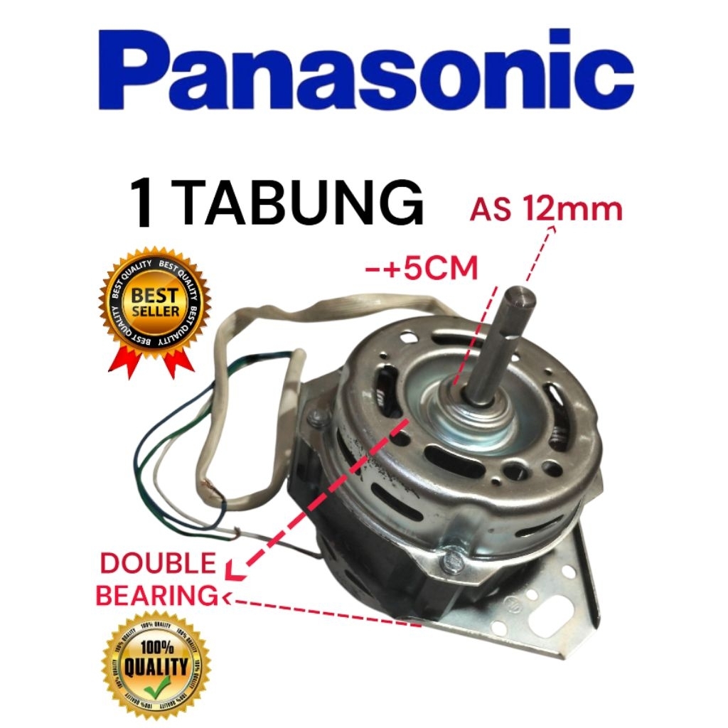 DINAMO WASH/PENCUCI MESIN CUCI 1 TABUNG OTOMATIS MESIN CUCI PANASONIC