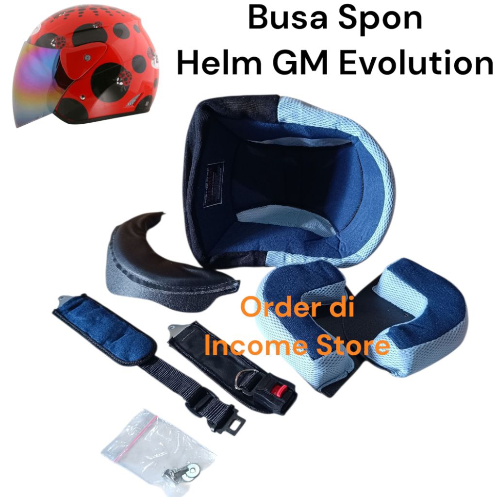 Busa Spon Helm GM Evolution Busa Fullset Daleman Helm GM Evo GM Cewe Evolution