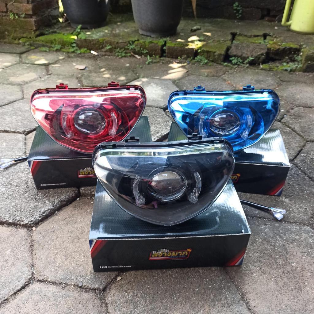 REFLEKTOR LAMPU DEPAN MIO ( MIO SPORTY 5TL DAN MIO SMILE ) PLUS BILED ALA-ALA 3,5 INCH