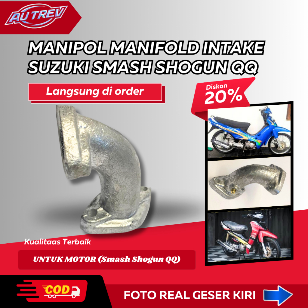 24. Manipol Manifold Intake Suzuki Smash Shogun QQ