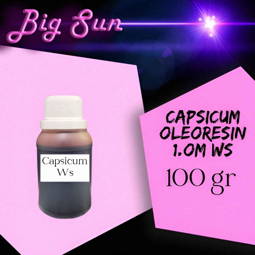 

Ekstrak Cabai / Chilli Extract / Capsicum Oleoresin 1 Jt SHU Water Soluble 100 Gram