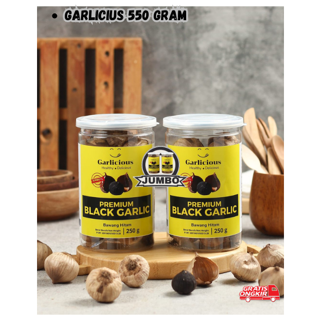 

Garlicious Black Garlic Bawang Hitam Jumbo Premium 500gr
