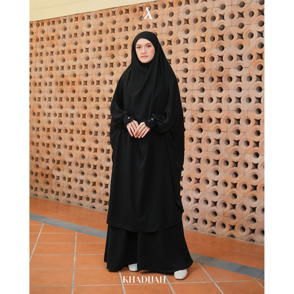 AIZA by ZALIFA - KHADIJAH DRESS MUSLIM WANITA - SYARI ABAYA UMROH HAJI