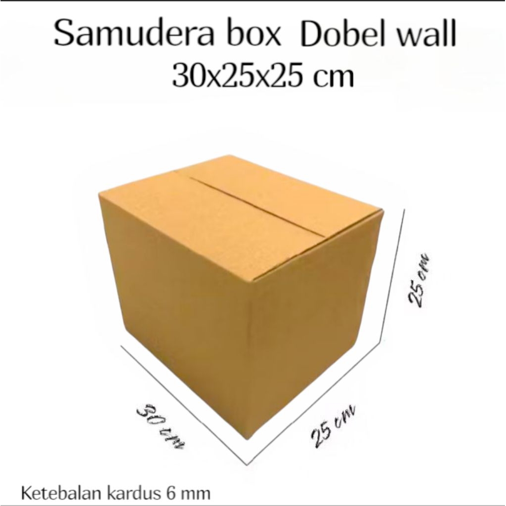 

kardus box uk 30x25x25 cm (dobel wall ) polos