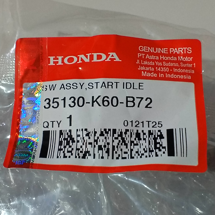 Holder Kanan Switch Assy Starter Honda Vario 125 Esp K60R Vario 125 Esp K2V 35130 K60 B72