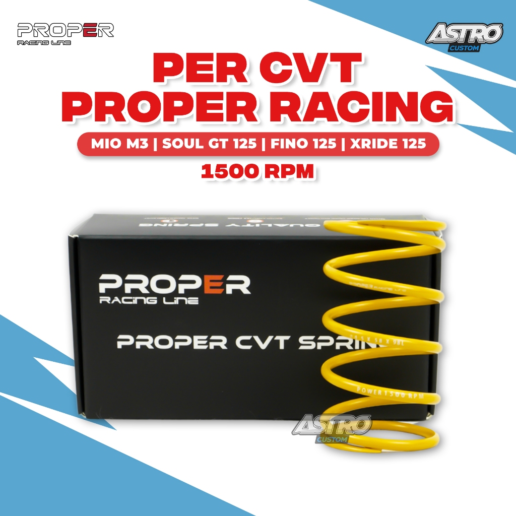 Per CVT 1500 RPM Mio M3 S Z Soul GT Fino FI X-Ride 125 Freego Proper Racing Line Spring SWOSC CVT