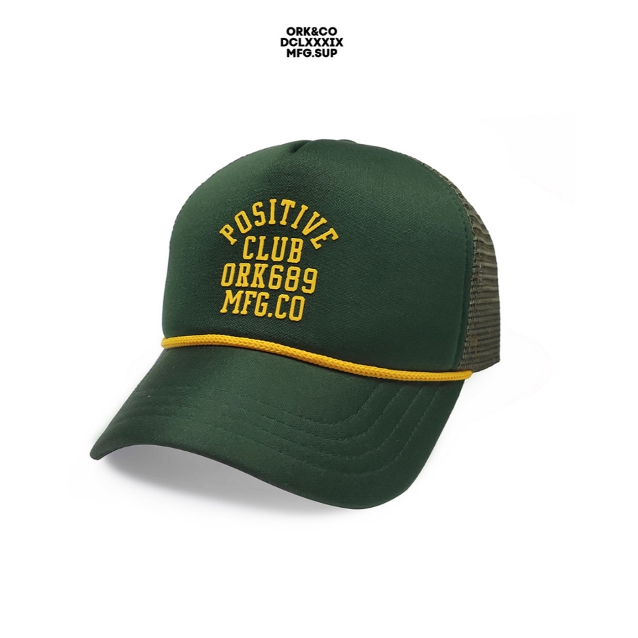 ORK689 Topi Trucker Pria Distro Original Topi Jaring Dewasa Baseball Green