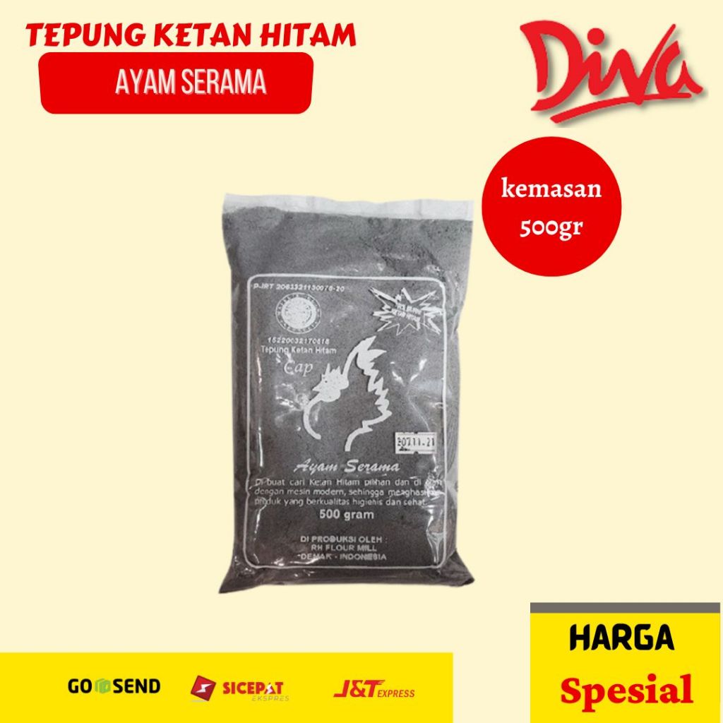 

Tepung Ketan Hitam Ayam Serama 500 Gram / Tepung Ketan Hitam Ayam Serama