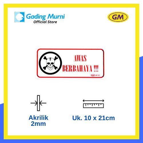 

GM LABEL AWAS BERBAHAYA L-101 MEDIUM