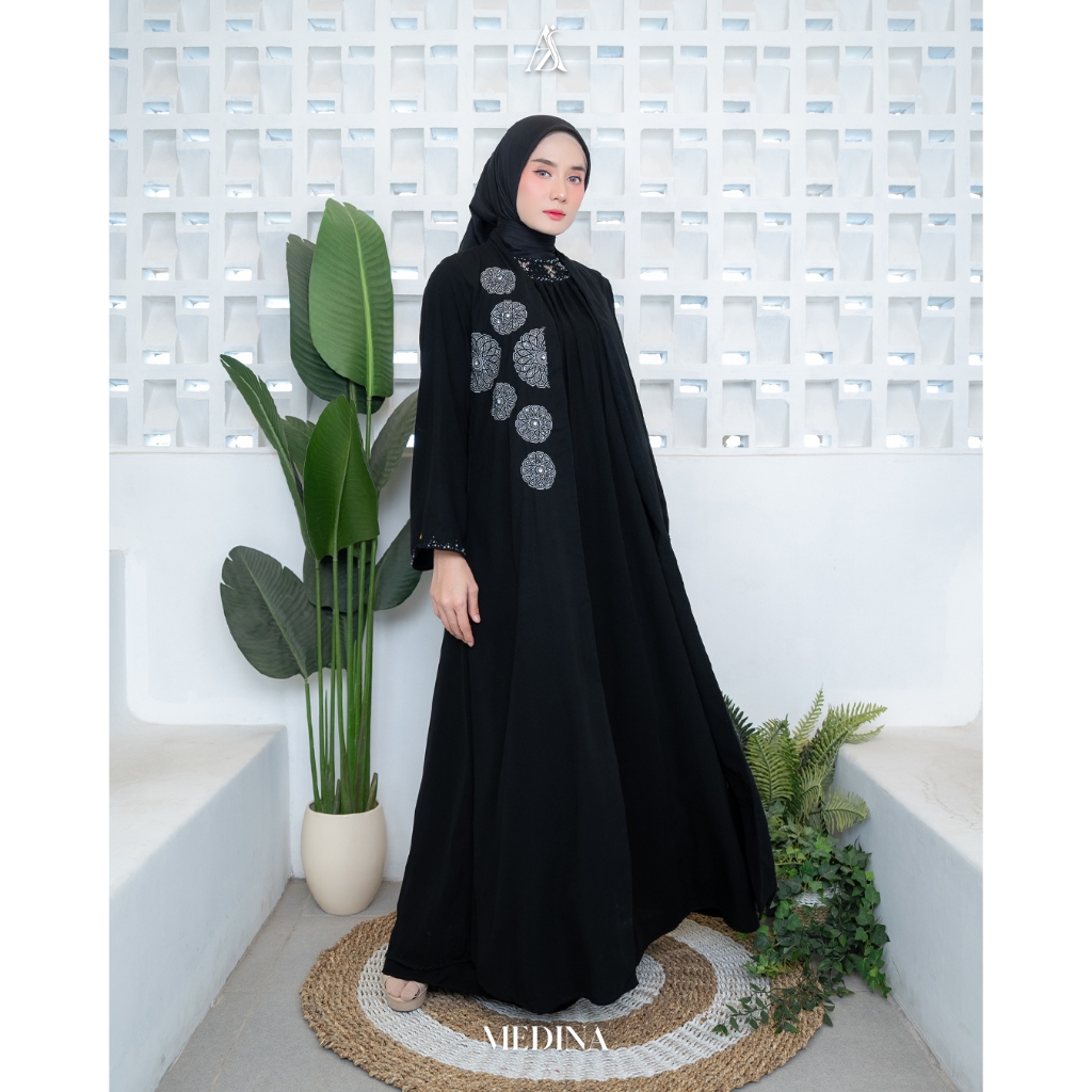 AIZA by ZALIFA - MEDINA DRESS MUSLIM WANITA - SYARI ABAYA UMROH HAJI