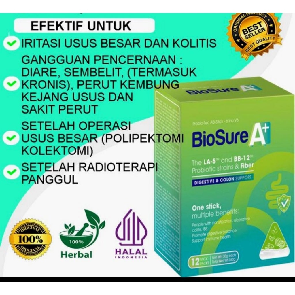 

BIO SURE A+ ORIGINAL SUSU HERBAL PROBIOTIK