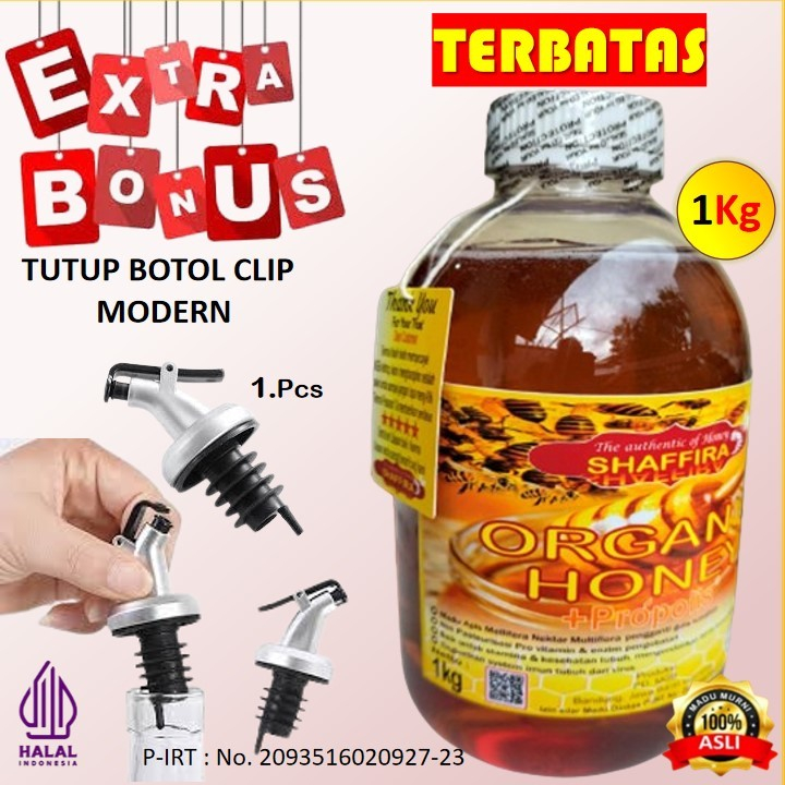 

Madu Asli Murni 1Kg ORGANIC HONEY Epis Mellifera Nektar Multiflora Menambah Stamina dan Daya tahan tubuh, Antibiotik alami