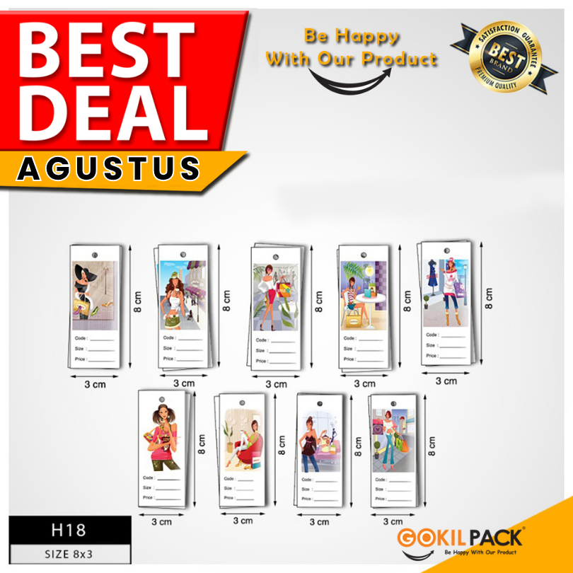 

Hang Tag – Label Baju – Hang Tag Motif 8x3 | H18
