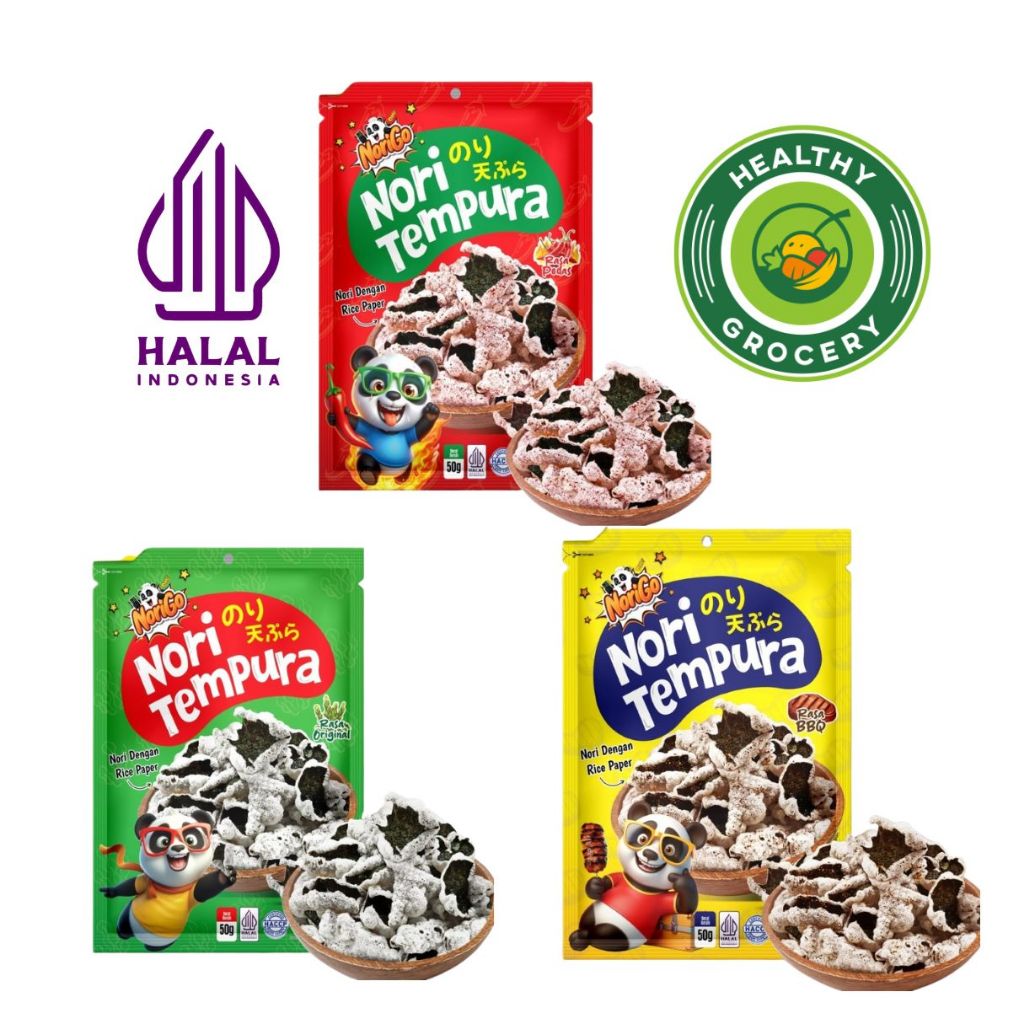 

Norigo Nori Tempura Rasa Original 50gr / Spicy 50gr / BBQ 50gr