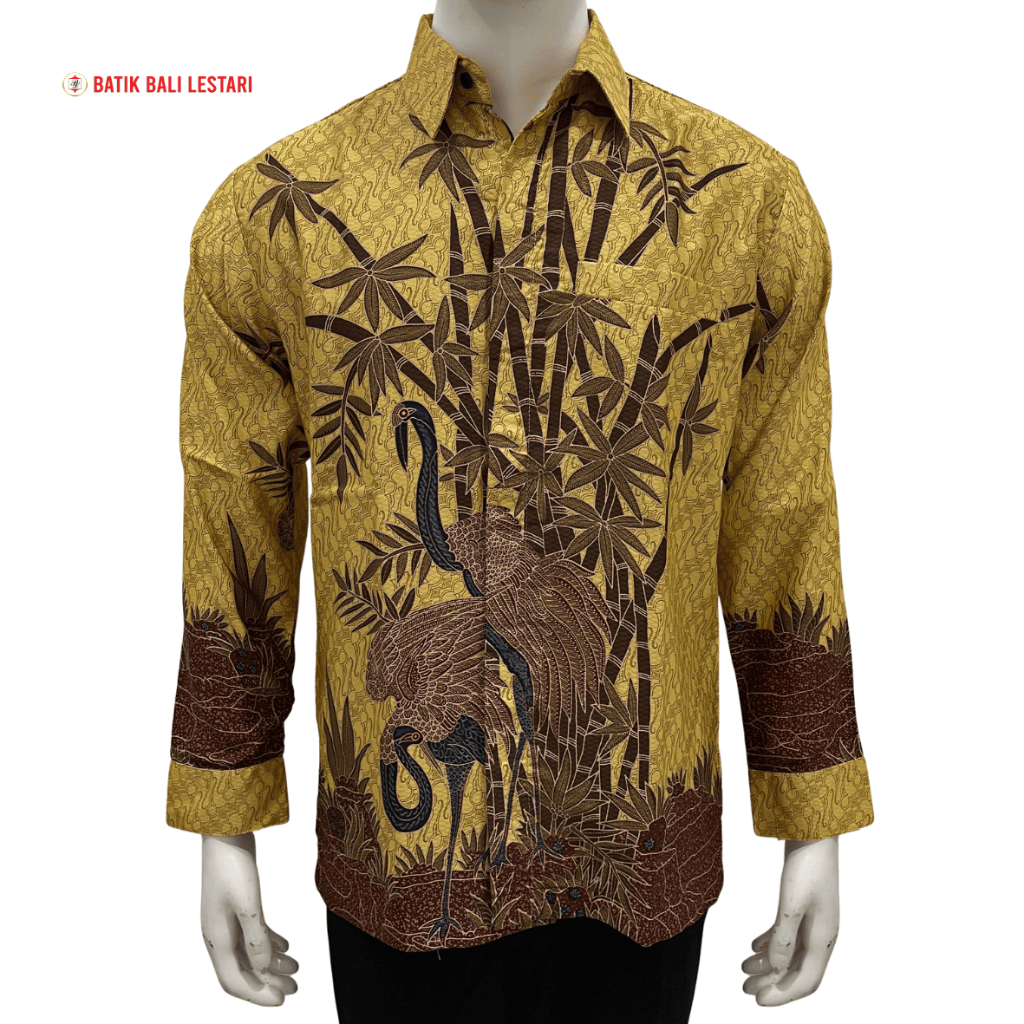 Batik Bali Lestari Midi Dress dan Kemeja Batik Lengan Panjang Dobby Batik Bali Lestari (UiiAO/iiUAe)