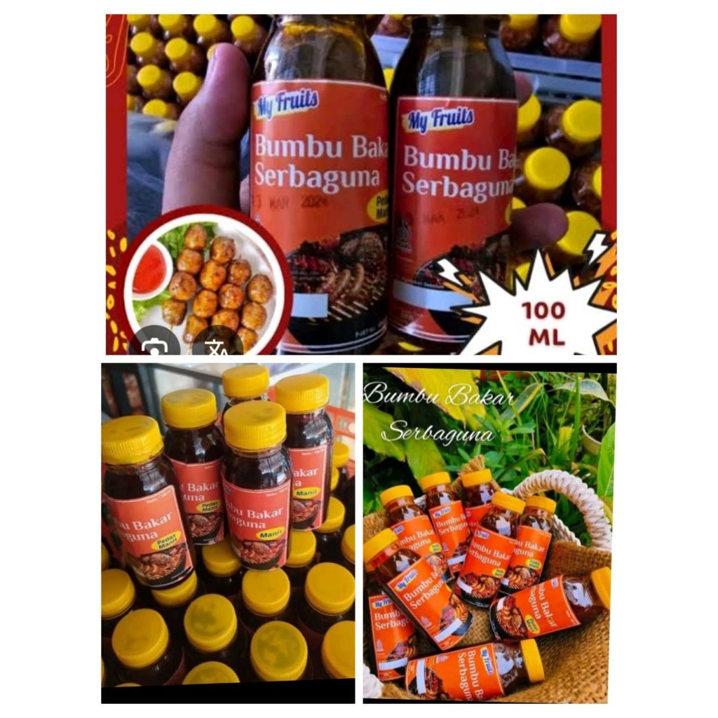 

My Fruits Bumbu bakar serbaguna oles/Bumbu bakar pedas manis 100 mL