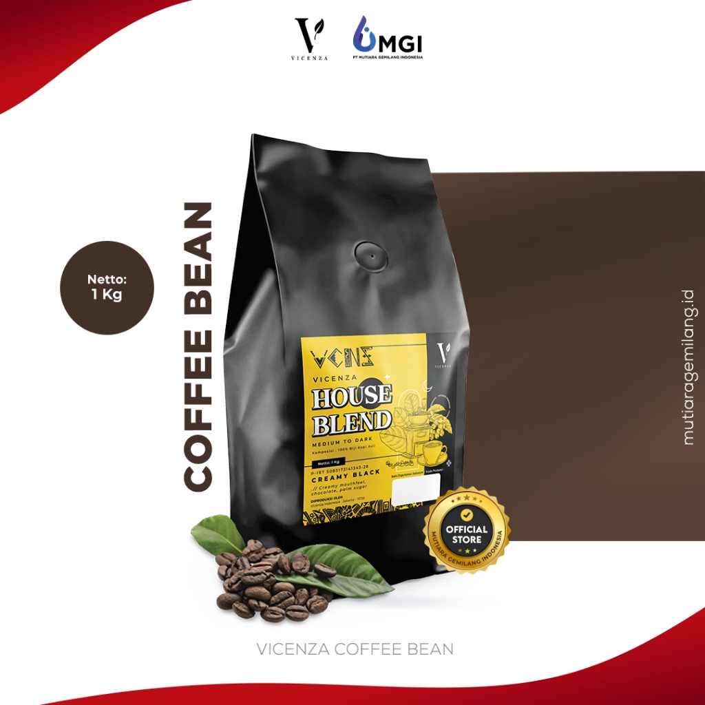 

Mutiaragemilang.id Vicenza Biji Kopi Full Robusta Coffee Bean 1 Kg PT MGI