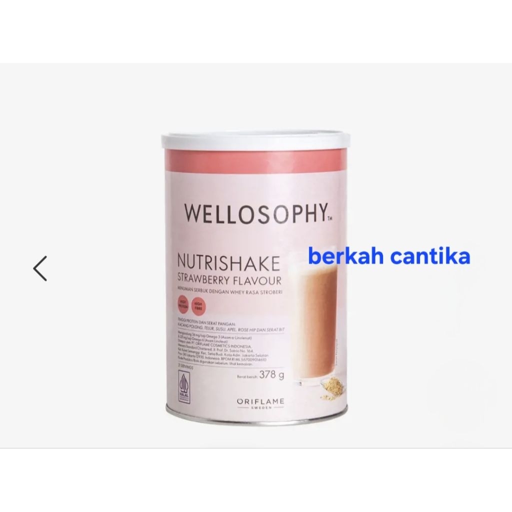 

wellosophy nutrishake strawberry flavour