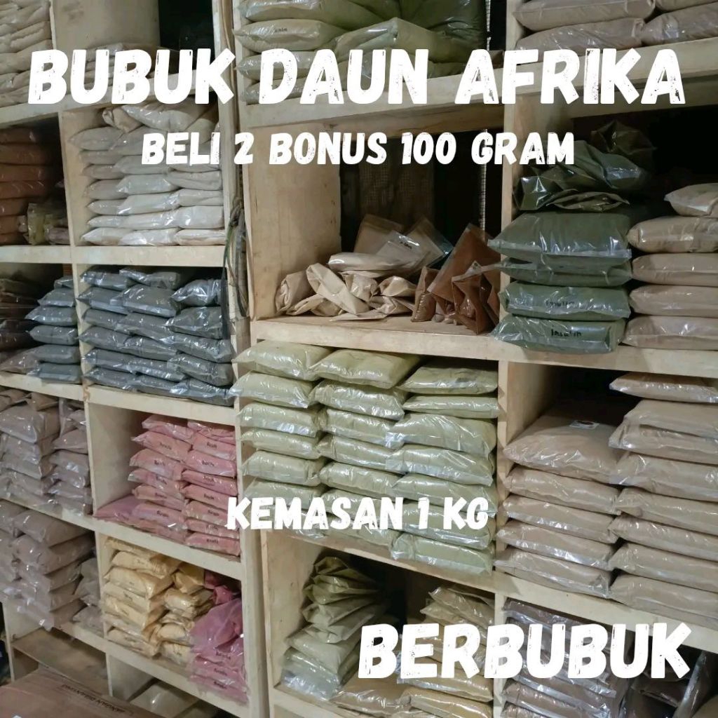 

Bubuk Serbuk Daun Afrika / Sambung Nyawa 1000 Gram 1 Kg Asli 100%