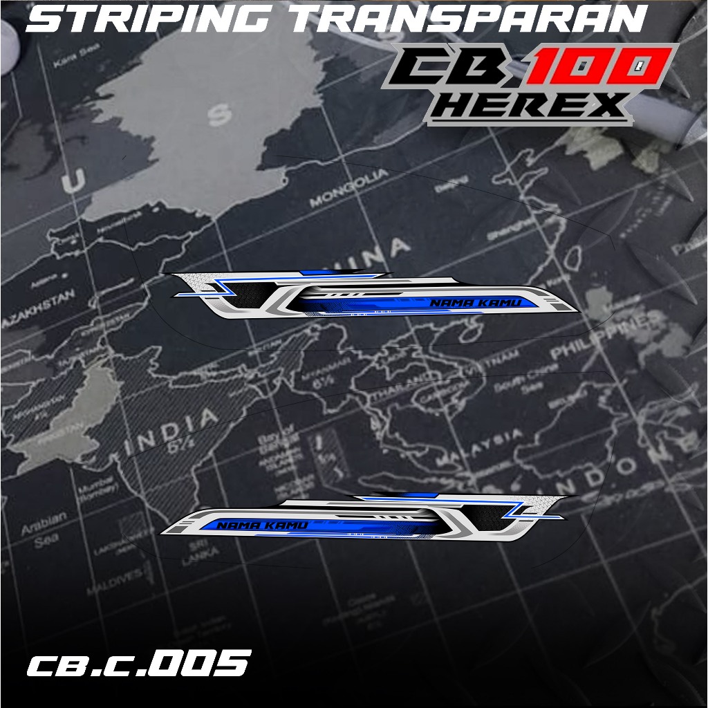05 STICKER STRIPING MOTOR CB 100 - STICKER STRIPING MOTOR CB 100 PREMIUM GRAFHIC