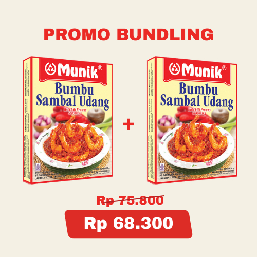 

Munik Paket Bundling 2 Bumbu Sambal Udang 90 gr