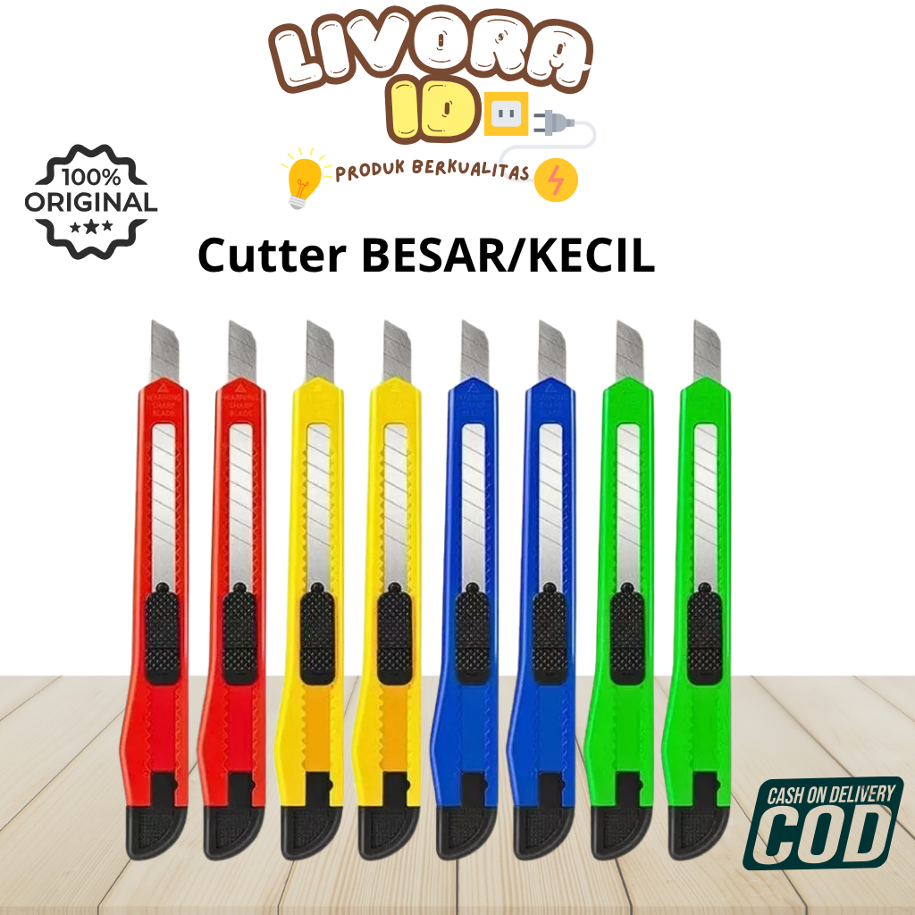 

Cutter BESAR-KECIL KOSS / Pisau Potong Pemotong Silet KOSS