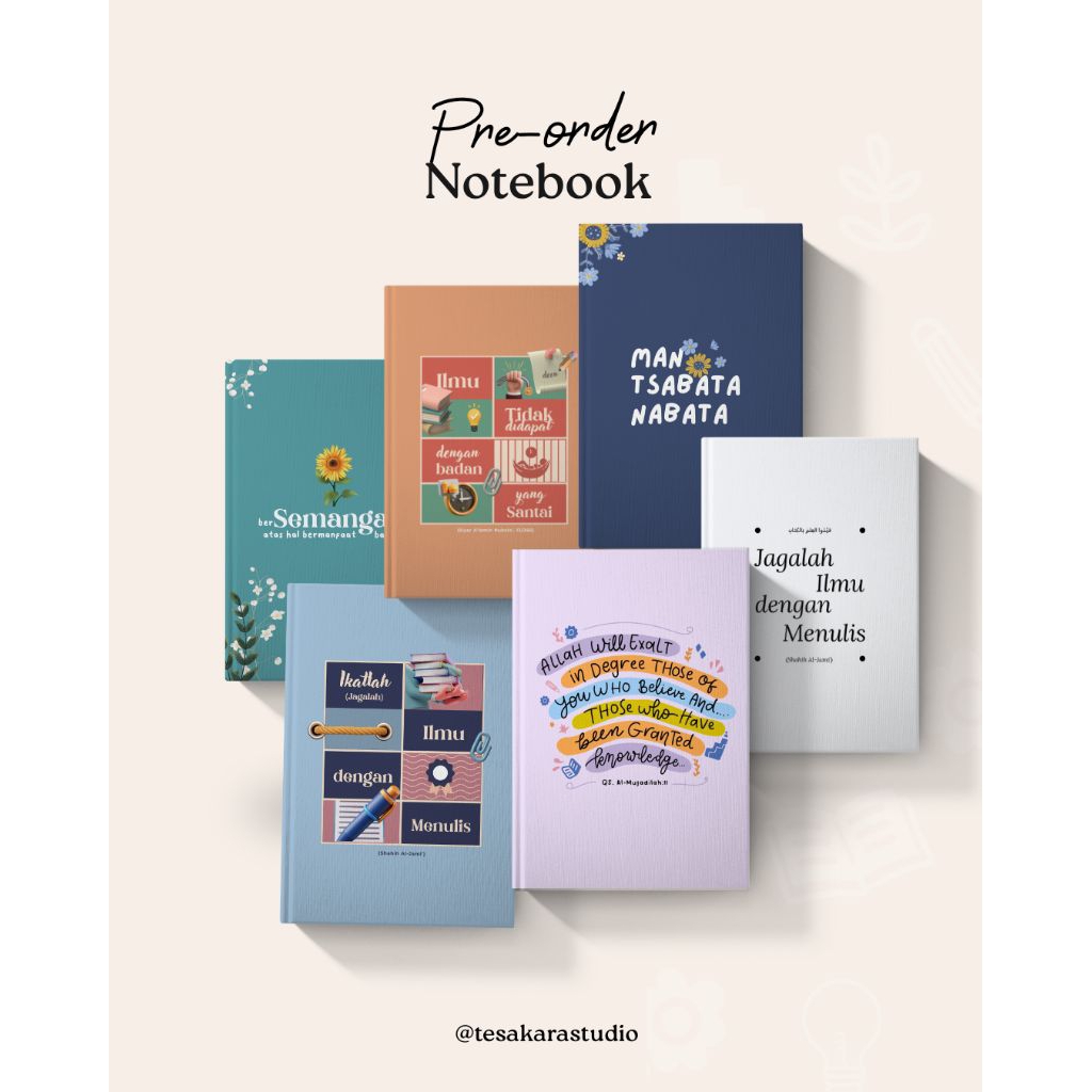 

Notebook Aesthetic Custom Isi By Tesakarastudio