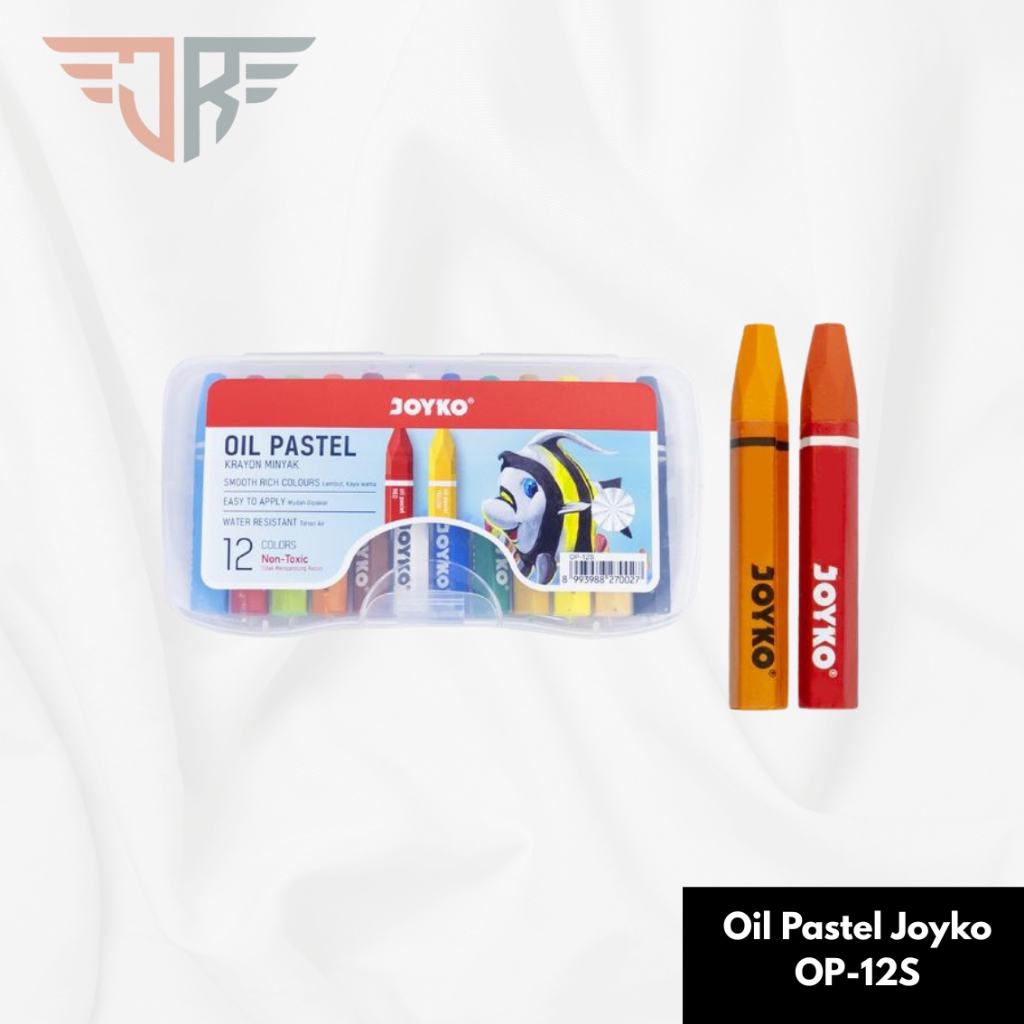 

Crayon Joyko OP-12s / Krayon Minyak isi 12 Warna / Oil Pastel OP 12S For Drawing Water Resistant - Non Toxic