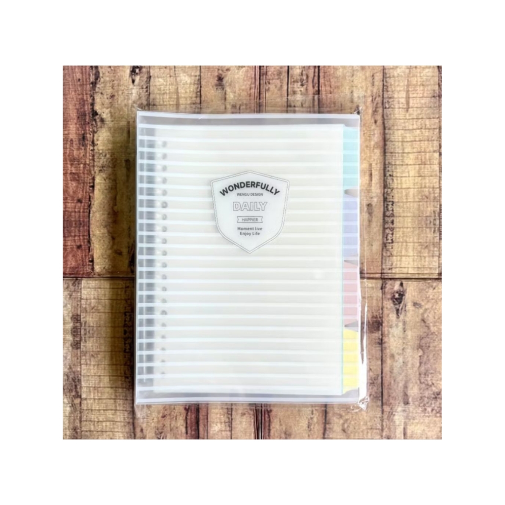 

Map Binder Wengu Wonderfully Daily B0217 A5 B5-Binder Note Plus Loose Leaf dan Divider - Binder File - Binder Campus