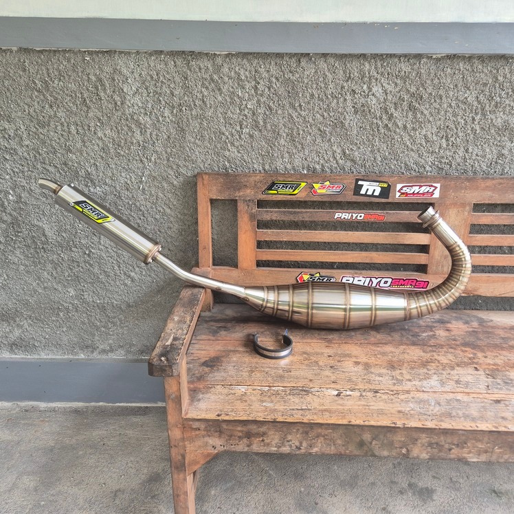 Knalpot Ninja R SS SMR Stainless Leher Cacing Step STD / Standar