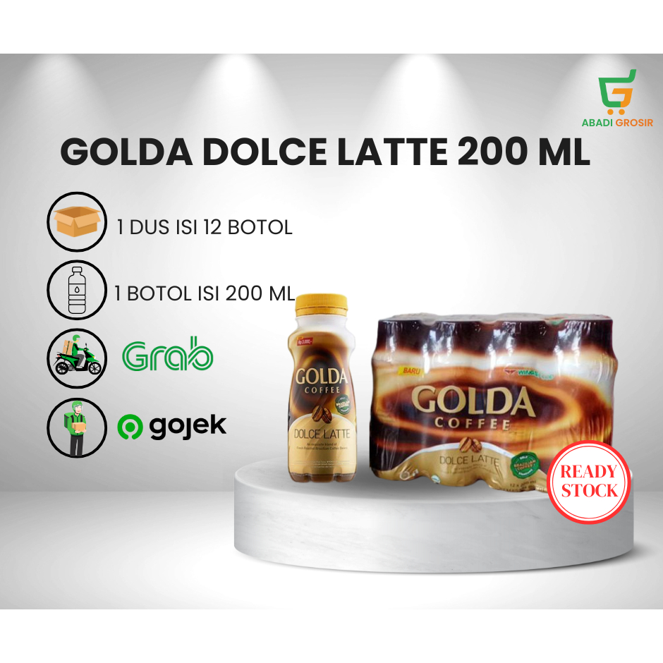 

GOLDA DOLCE LATTE 200ML ISI 12 BOTOL (1 DUS/1 PACK) MURAH