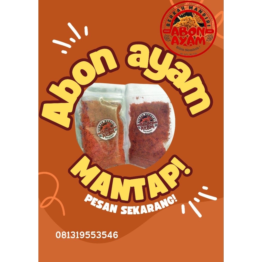 

abon ayam original 50 gram halal