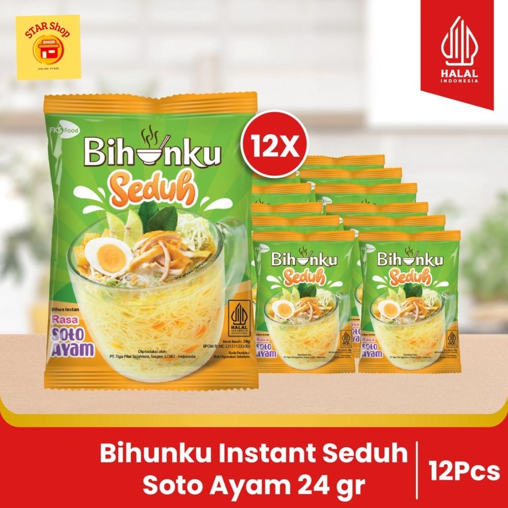 

Paket Bundling - Bihunku Instant - Seduh Soto - 24gr - 12pcs