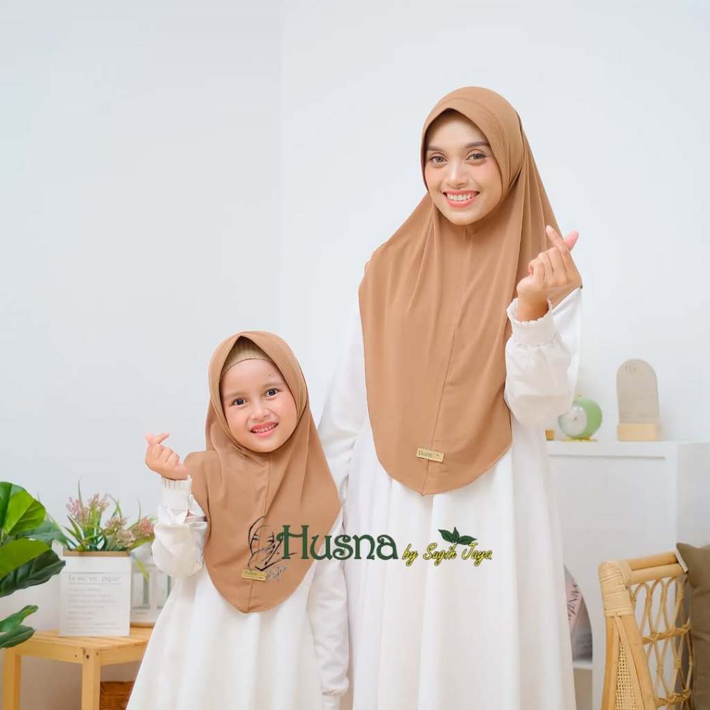 HIJAB MARWAH SIMPLE ORI HUSNA COUPLE IBU DAN ANAK