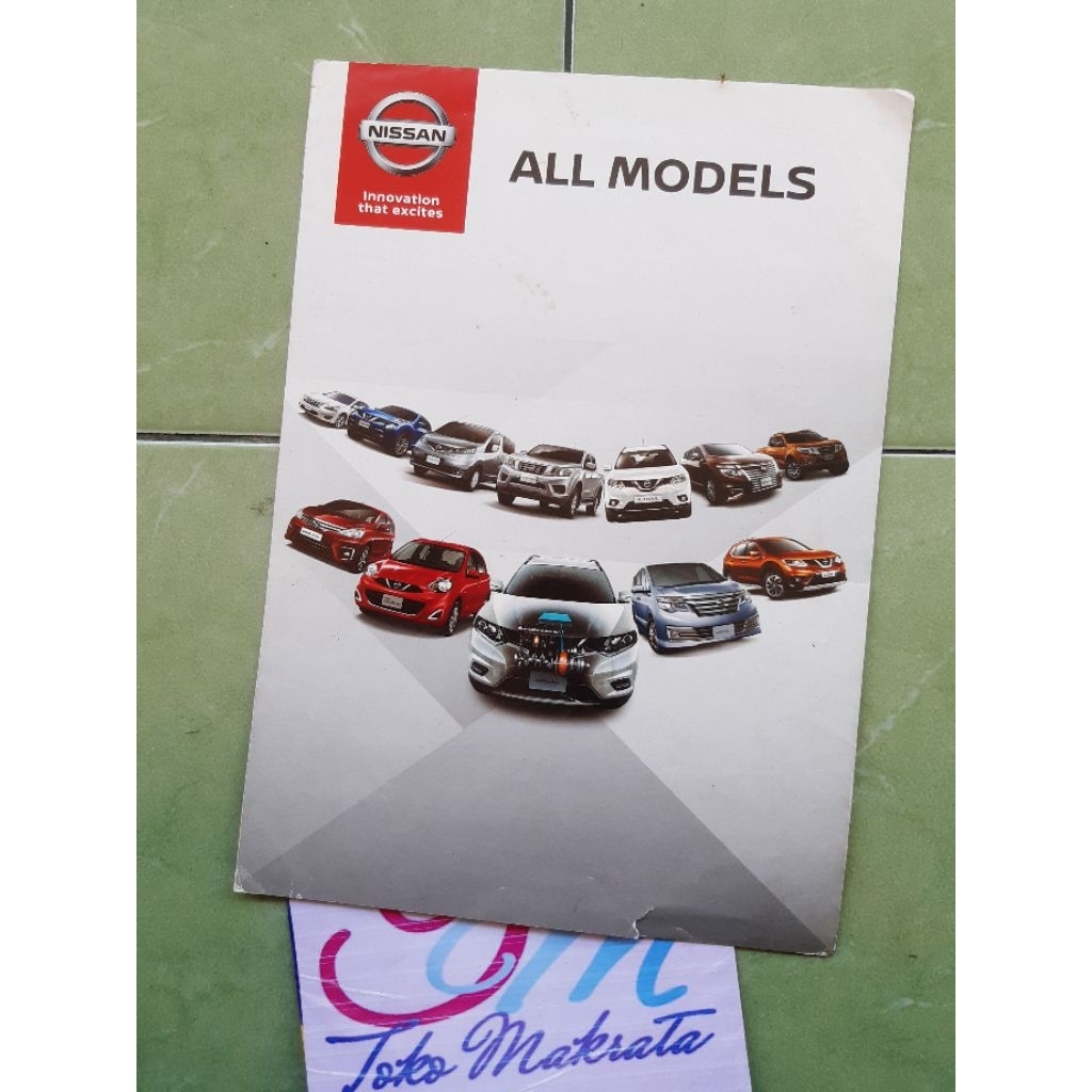 brosur katalog iklan produk mobil Nissan ALL MODELS jadul lawas lama