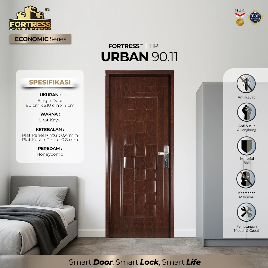 PINTU BAJA FORTRESS URBAN 90.11 (90 X 210 X 4 CM)