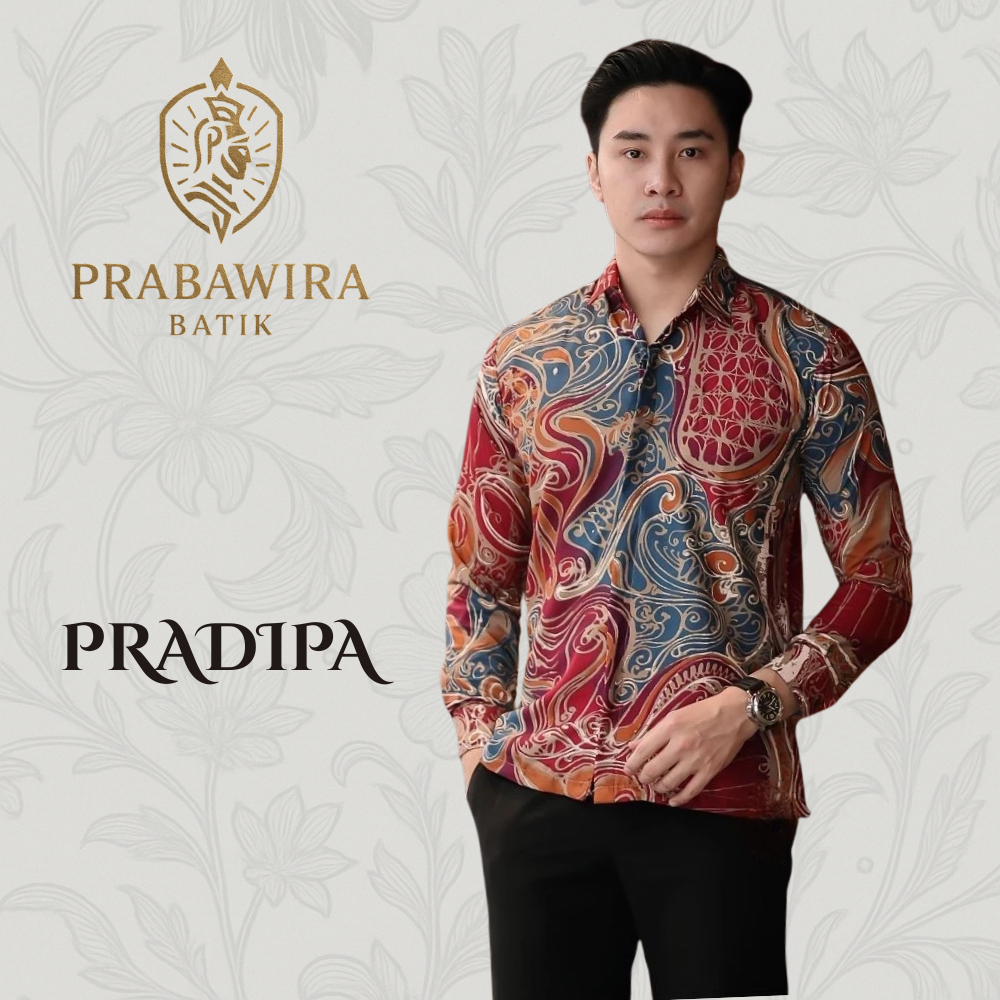 Kemeja Batik Pria Slimfit Premium Pradipa Prabawira Lengan Panjang