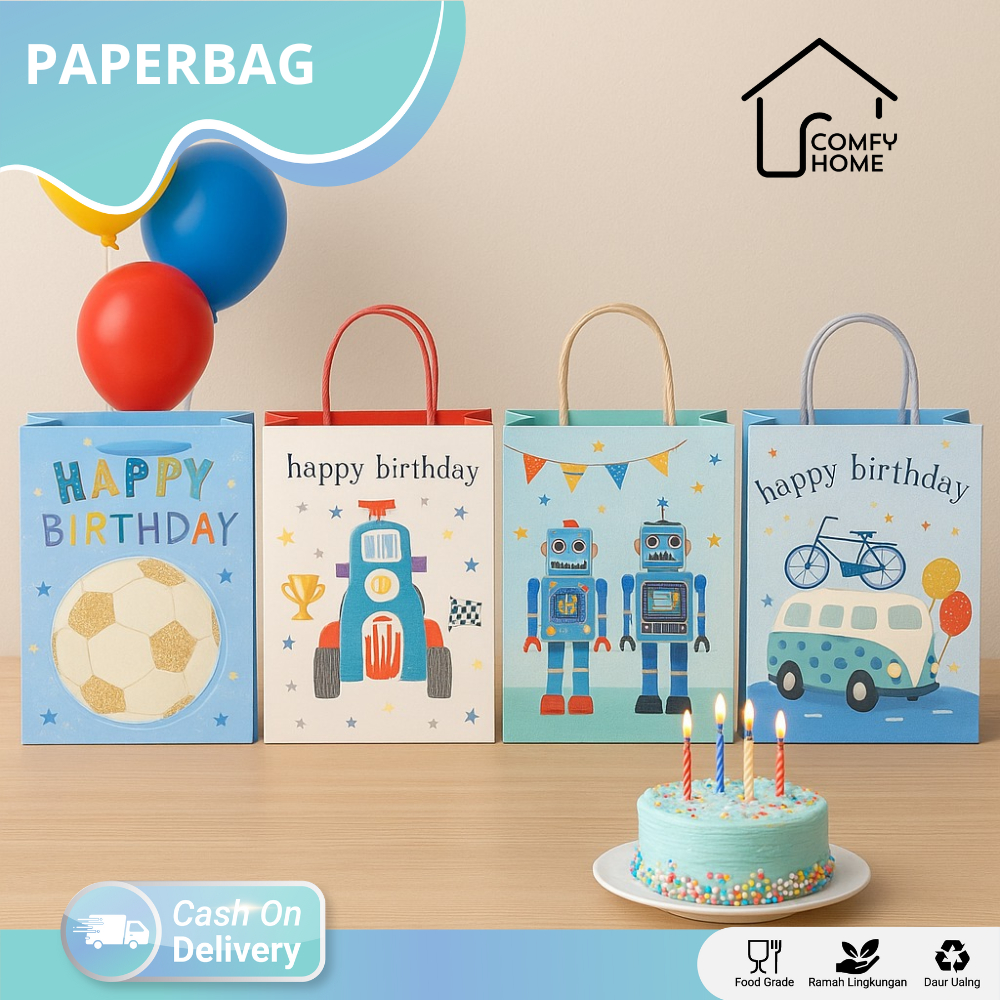 

Paper Bag Motif Astronot Tebal / Goodie Bag RANDOM Astronot / Tas Kado Motif Astronot / Paper Bag Ulang tahun Anak Karakter Astronout / Tas Souvenir Ulang TahunAnak AL01B2-AL02B2
